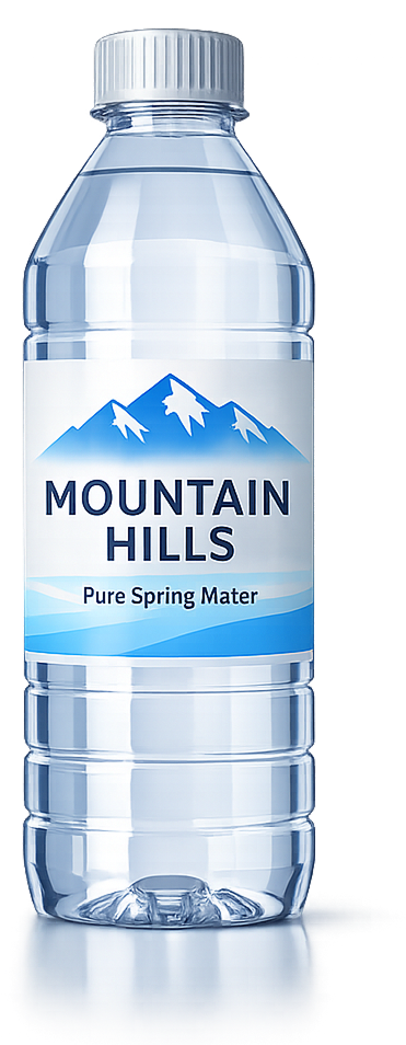 Mountain Hills label design example
