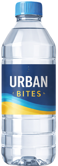 Water bottle label design example